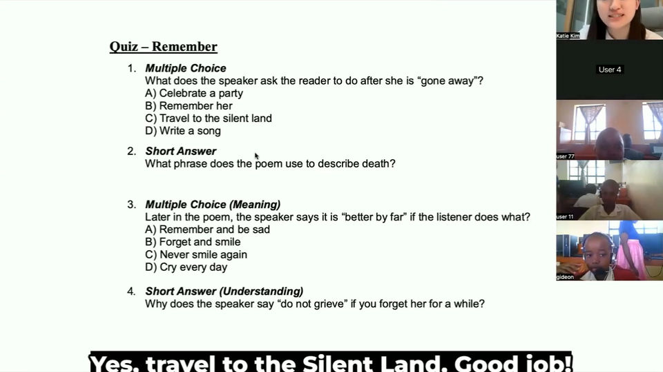 Poetry Zoom Class